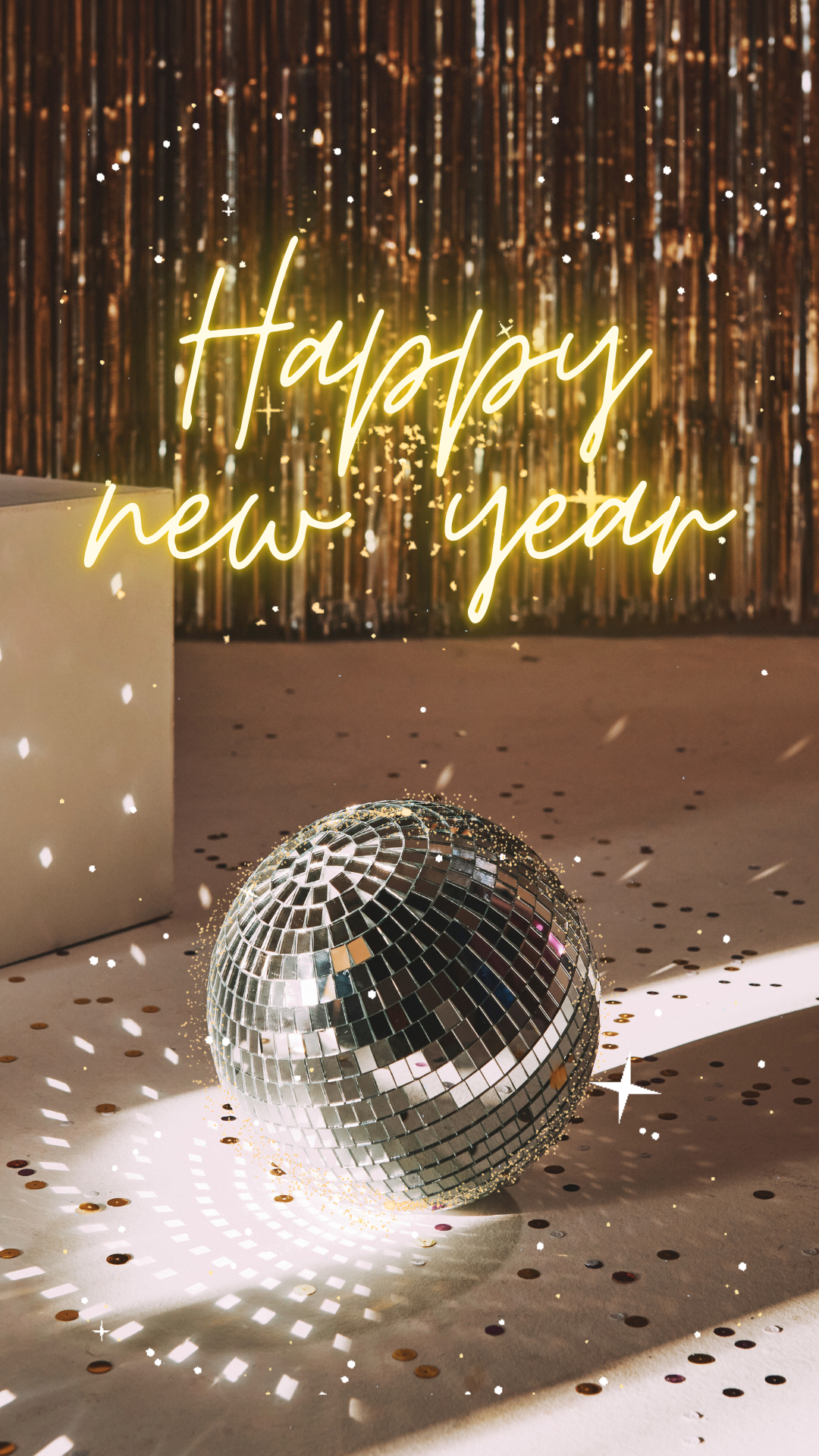 Disco Ball Happy new year GIF