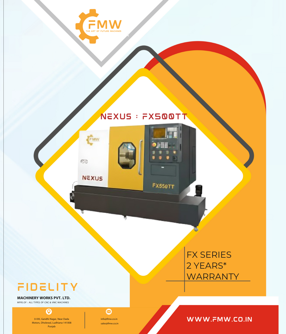 Nexus FX500TT CNC Lathe