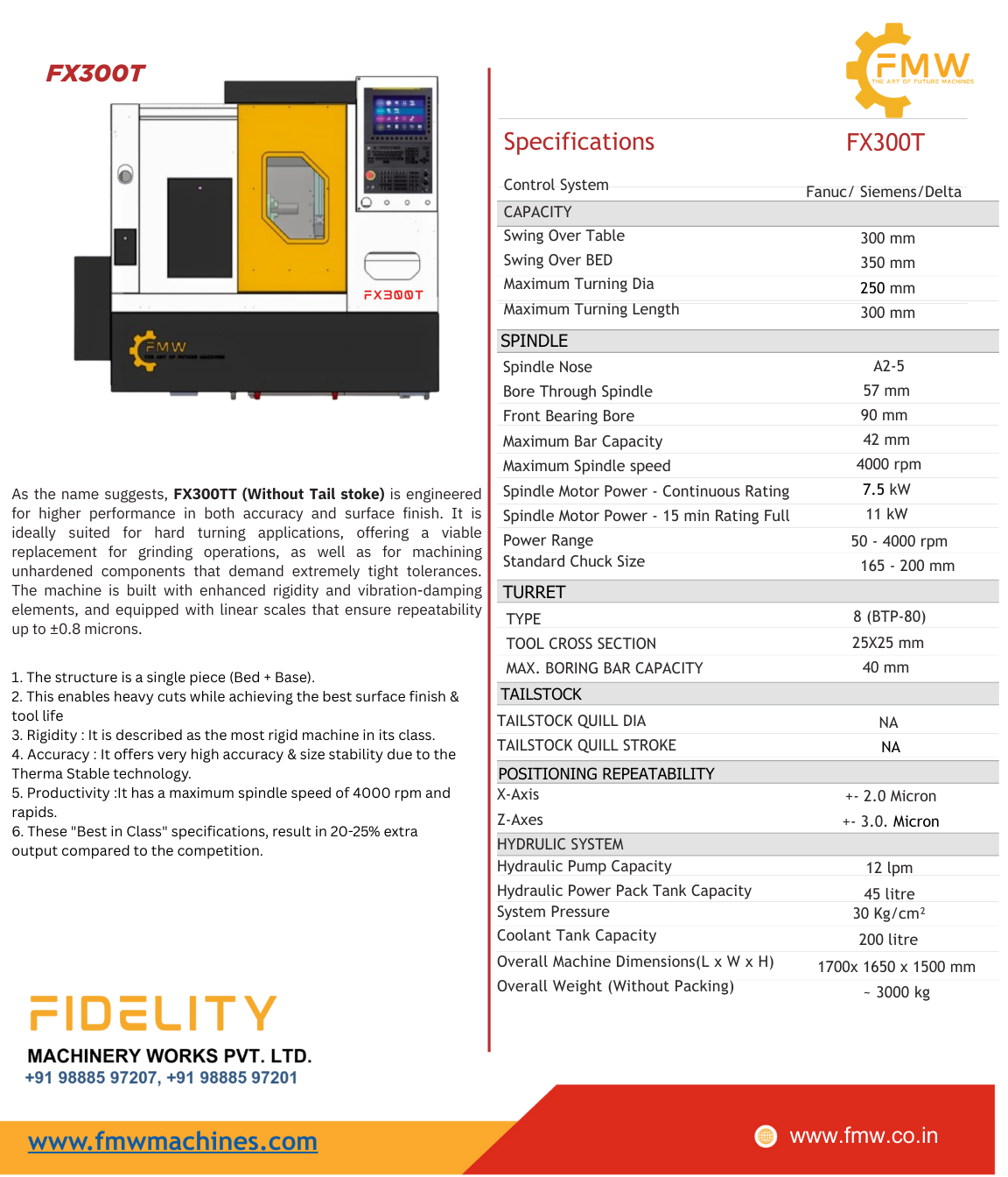 FX300T CNC Turning Machine