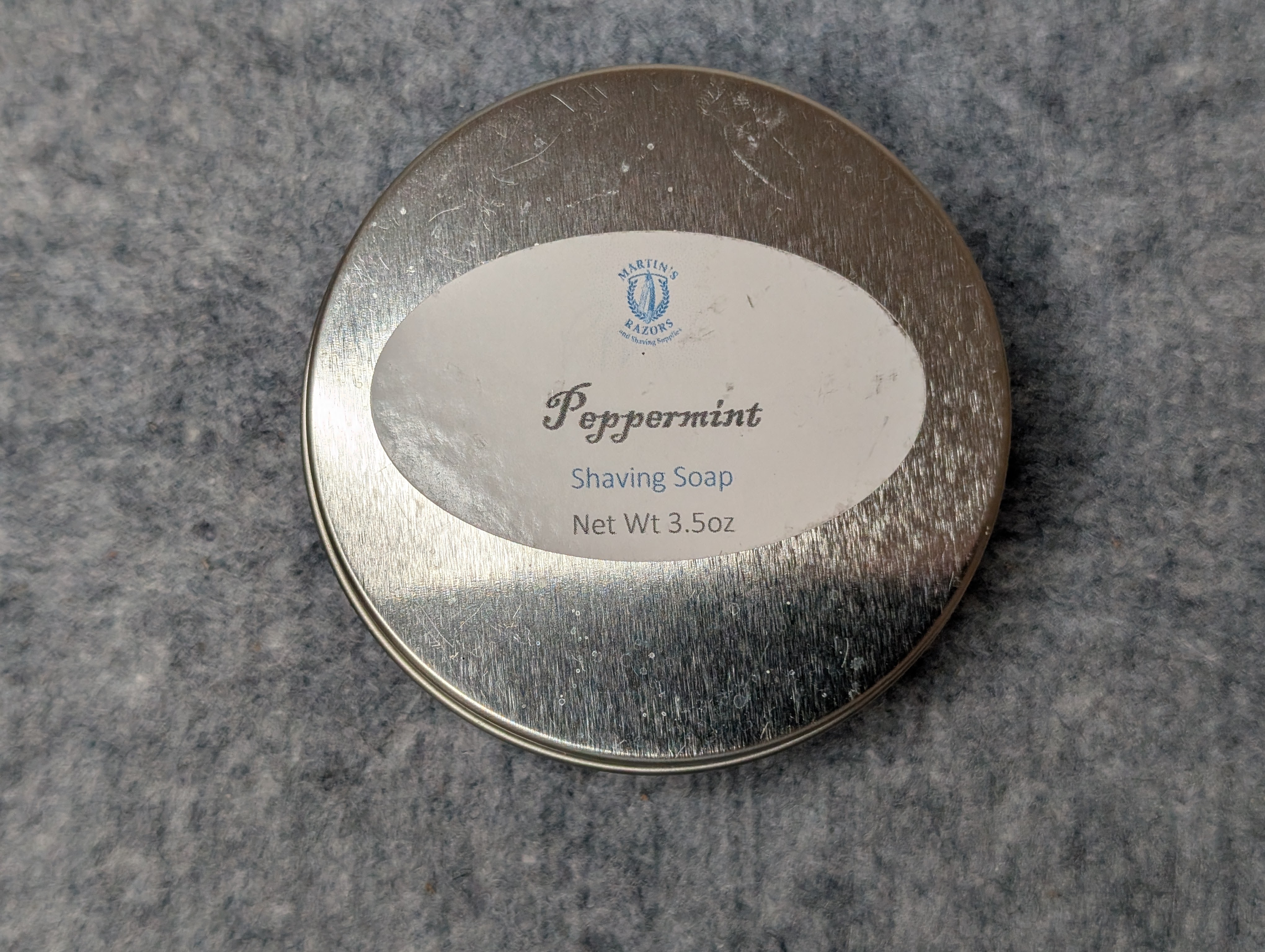 Peppermint Scented Shaving Soap