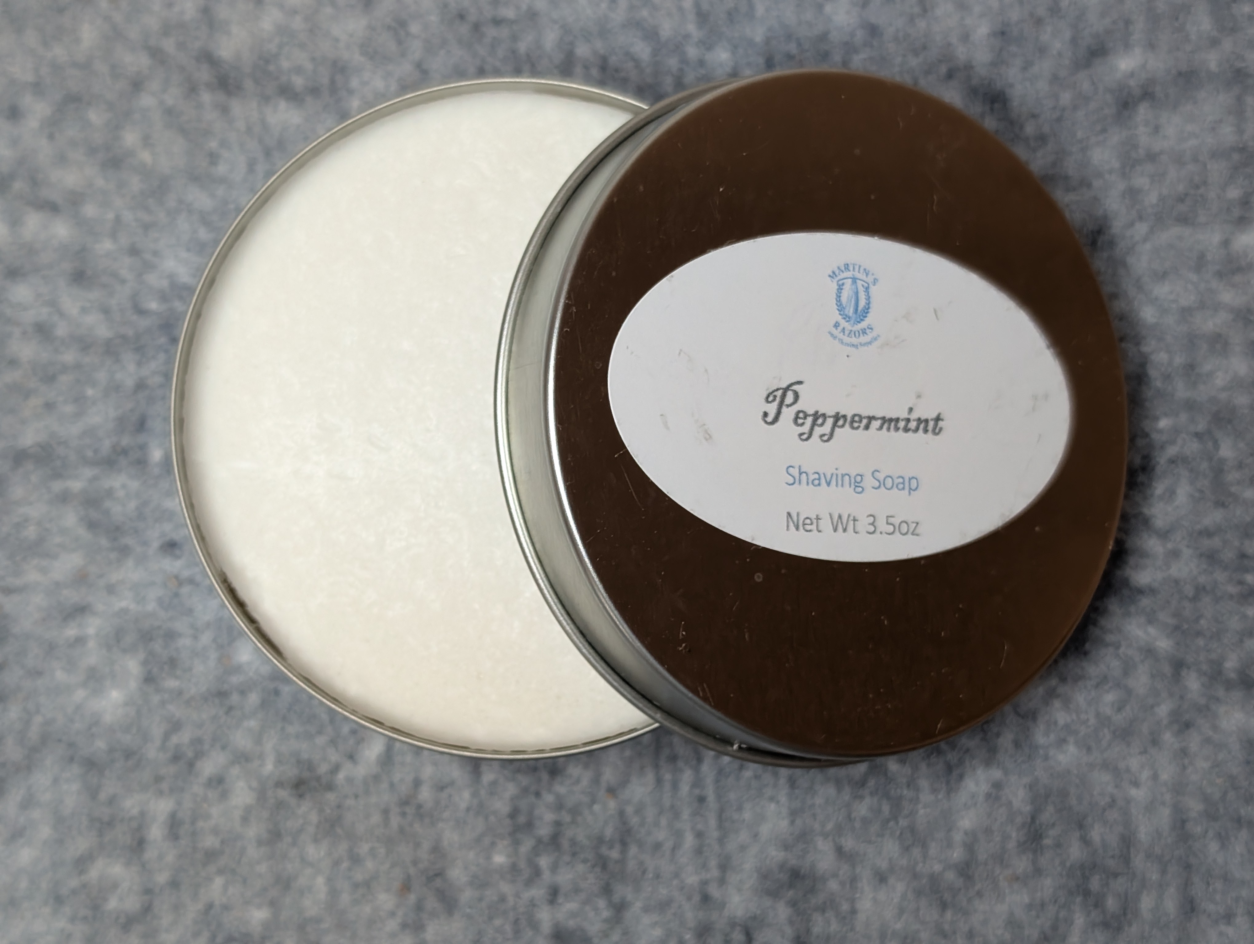 Peppermint Scented Shaving Soap