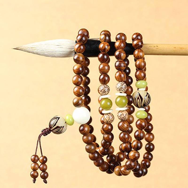 Natural Wooden Bead Bracelet