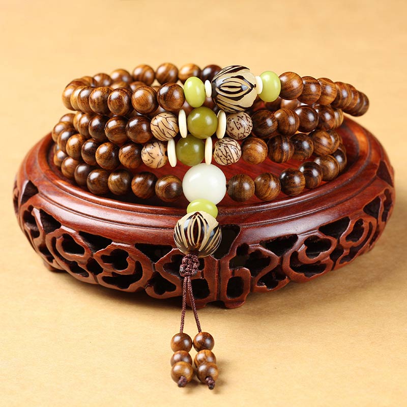 Natural Wooden Bead Bracelet