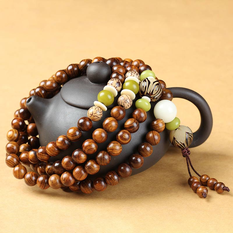 Natural Wooden Bead Bracelet