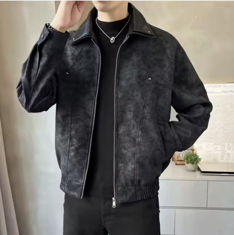 Men's Black Denim Jacket