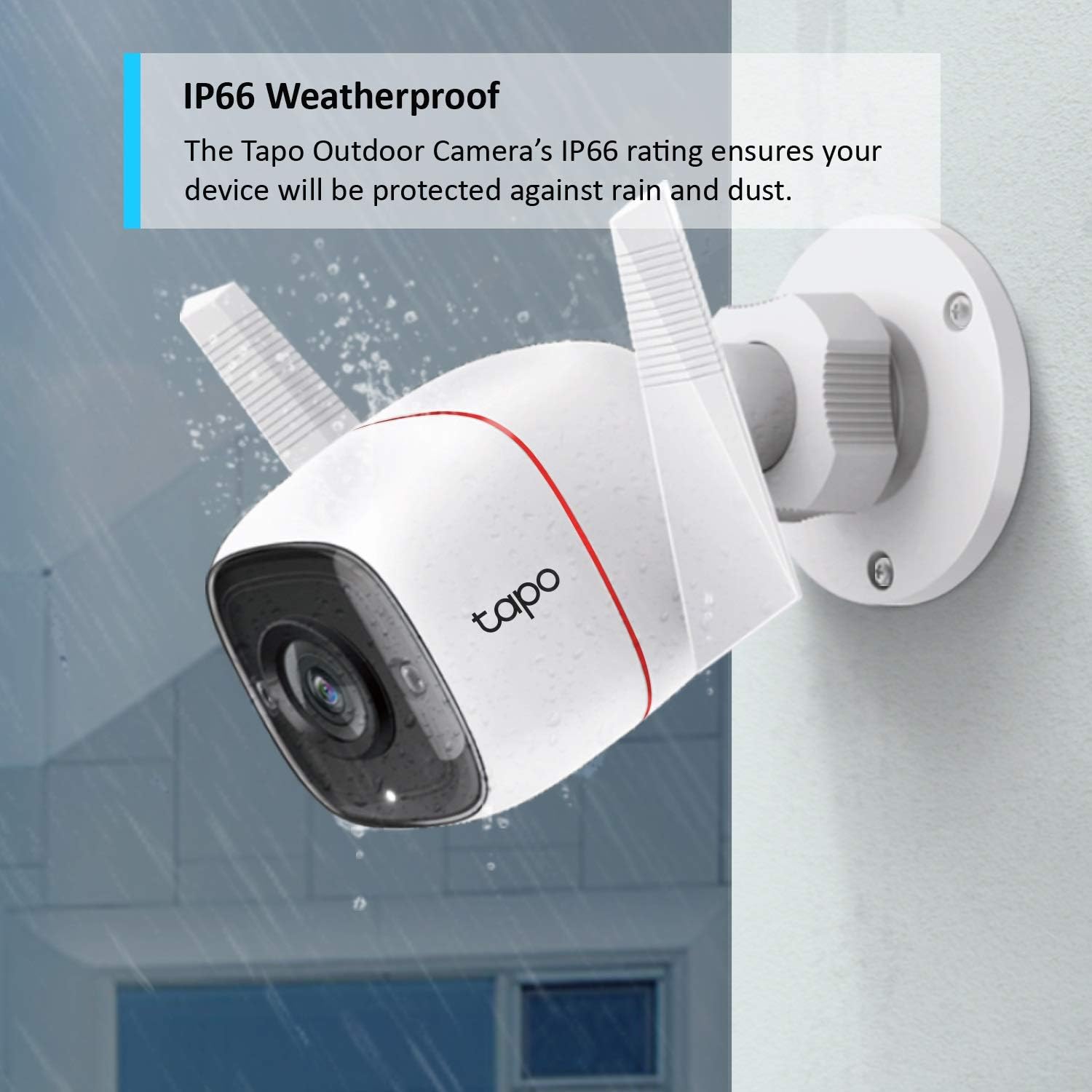 Weatherproof Security Camera with Built-in Siren and Night Vision (Tapo C310)