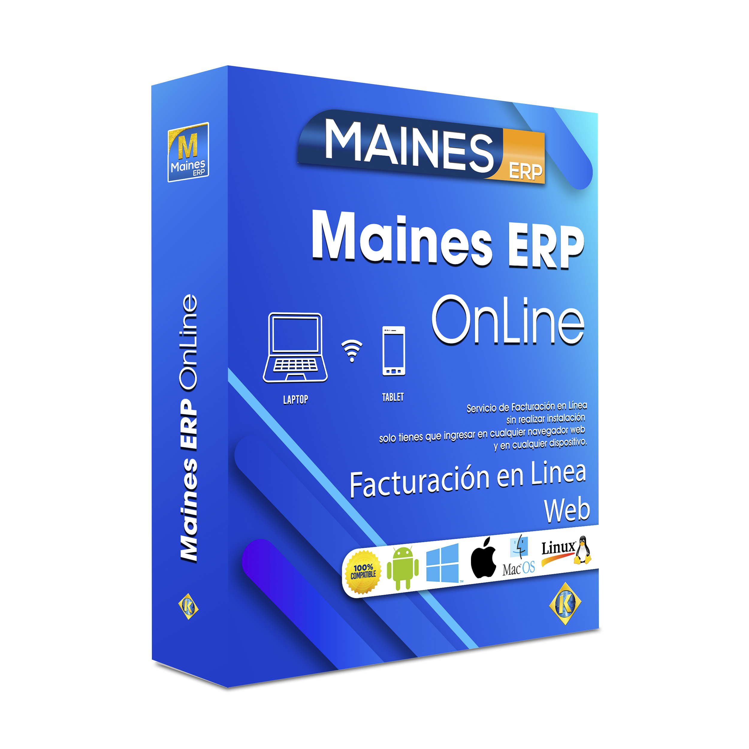 Maines-TOTAL EMPRESARIAL en la Nube | Incluye Todos los Modulos: Ventas, Compras, Inventarios, Contabilidad, Nómina, Sucursales, Produccion, Logistica