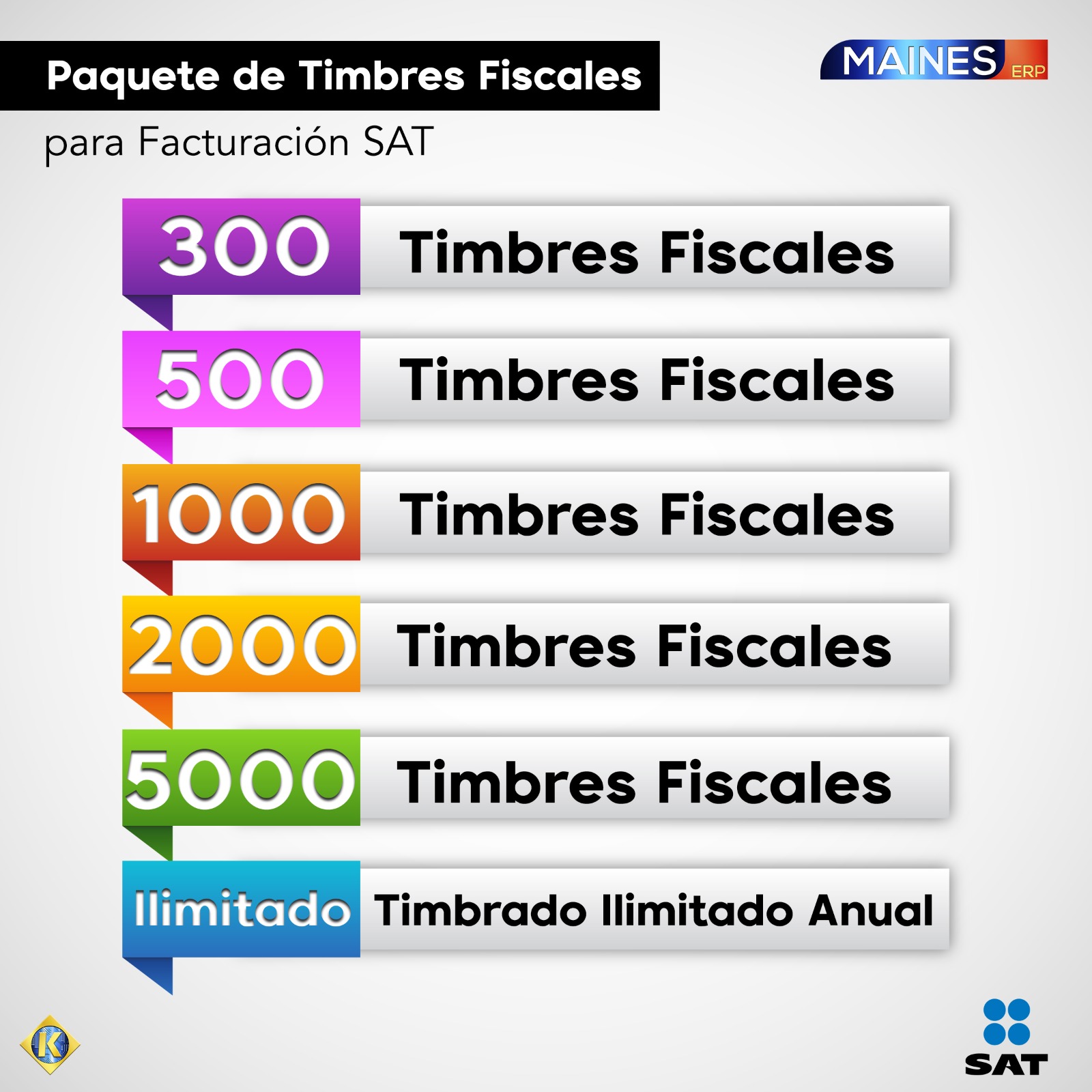 Timbres fiscales para Timbrado de CFDIs