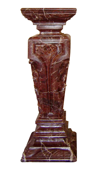Red Marble Pedestal