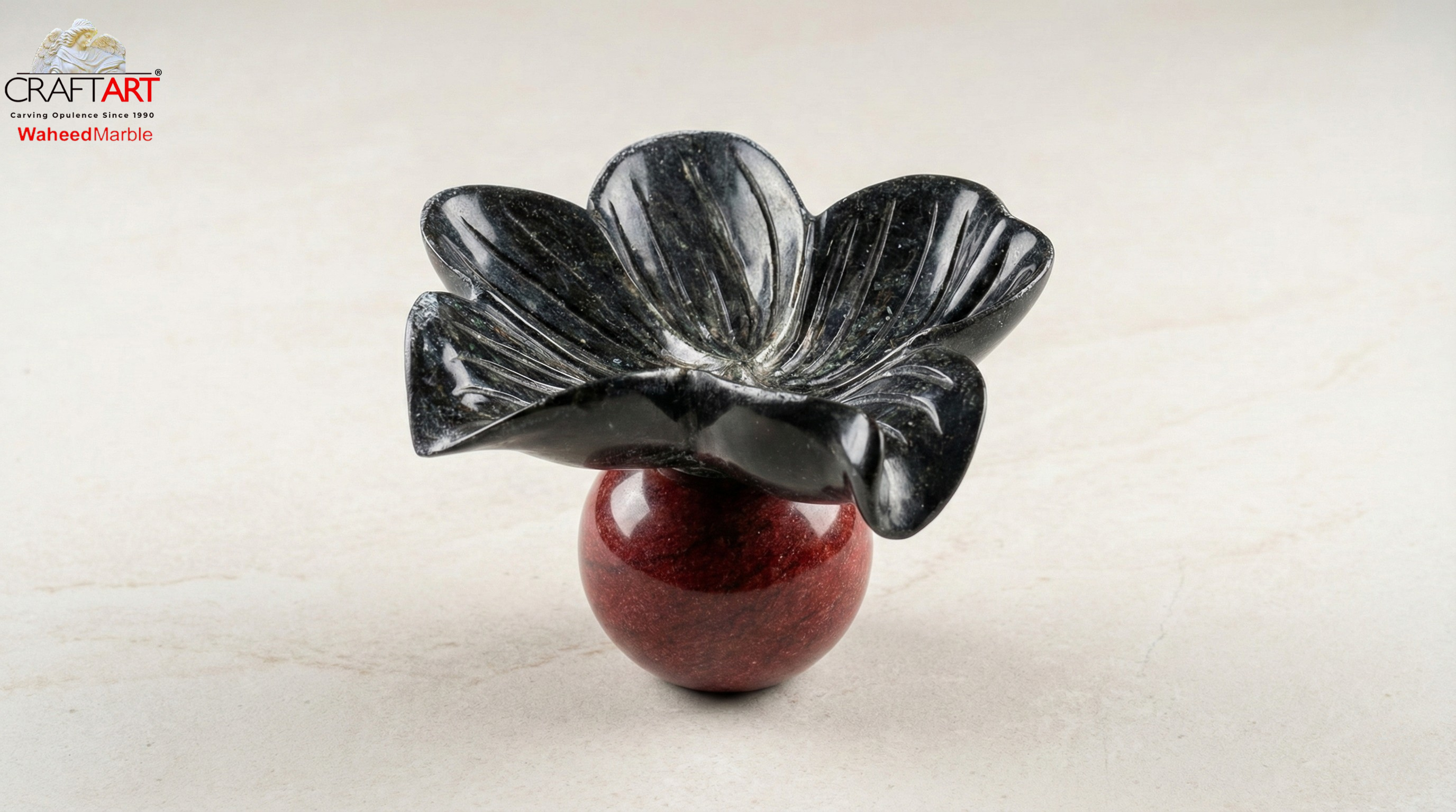 Marble Flower Decor Piece