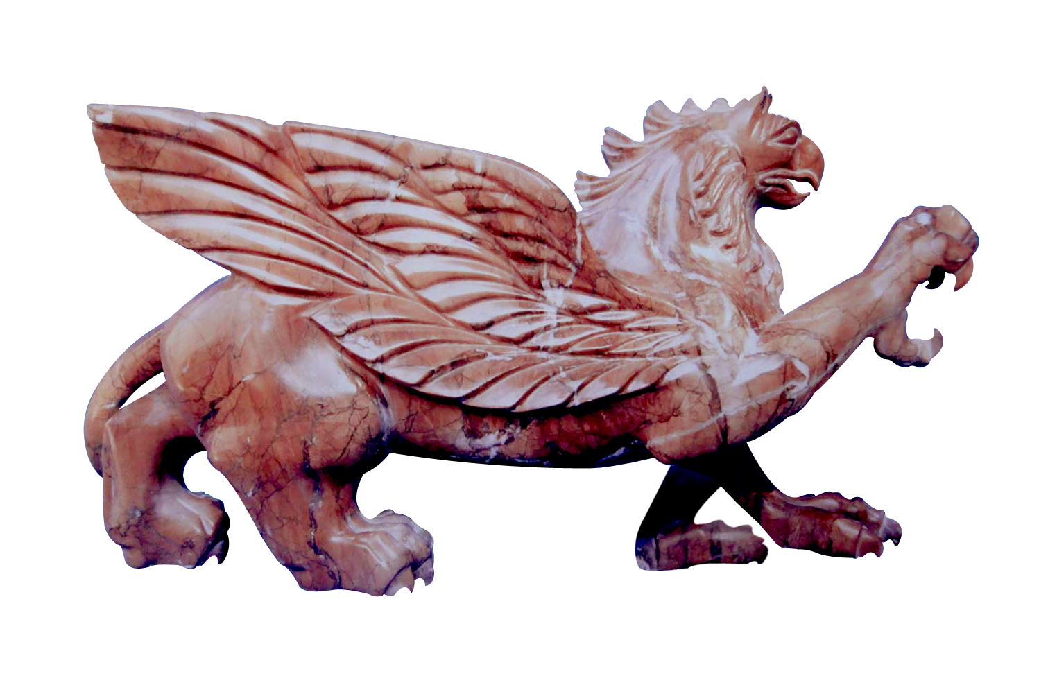 Marble Winged Lion Sculpture