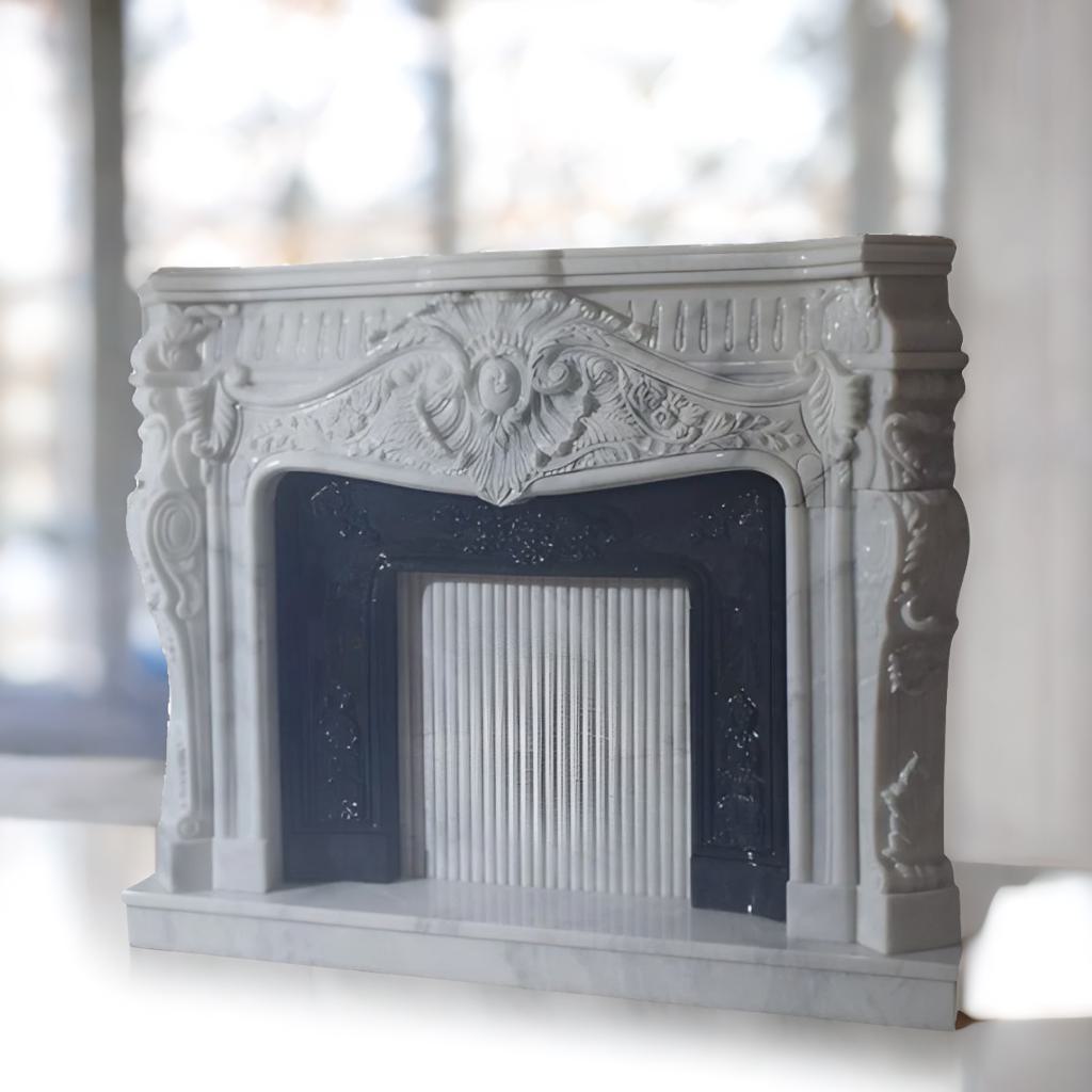 Ornate Marble Fireplace Surround