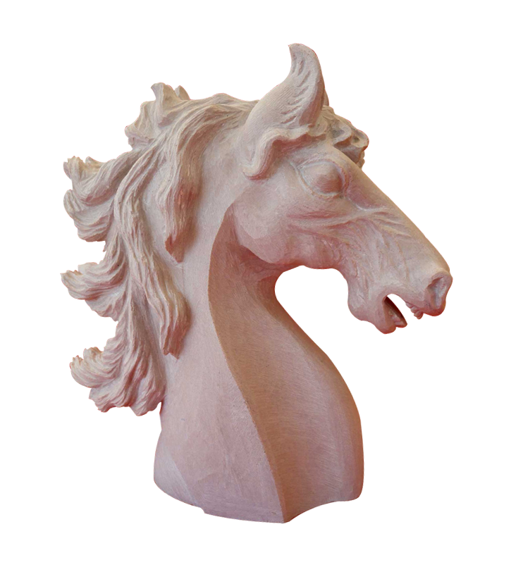 Marble  Horse Head Sculpture