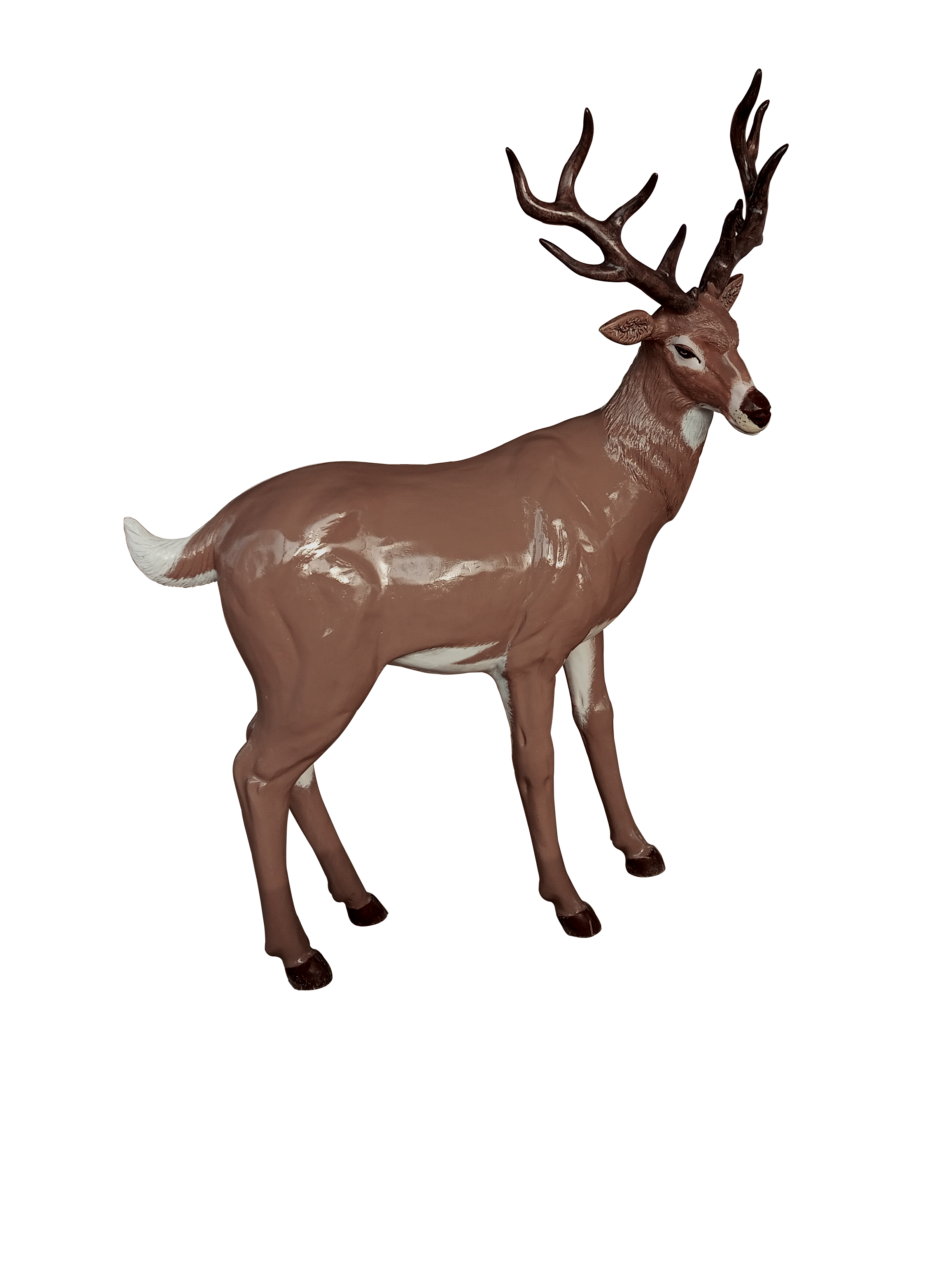 Lifelike Deer Statue Artificial Marble