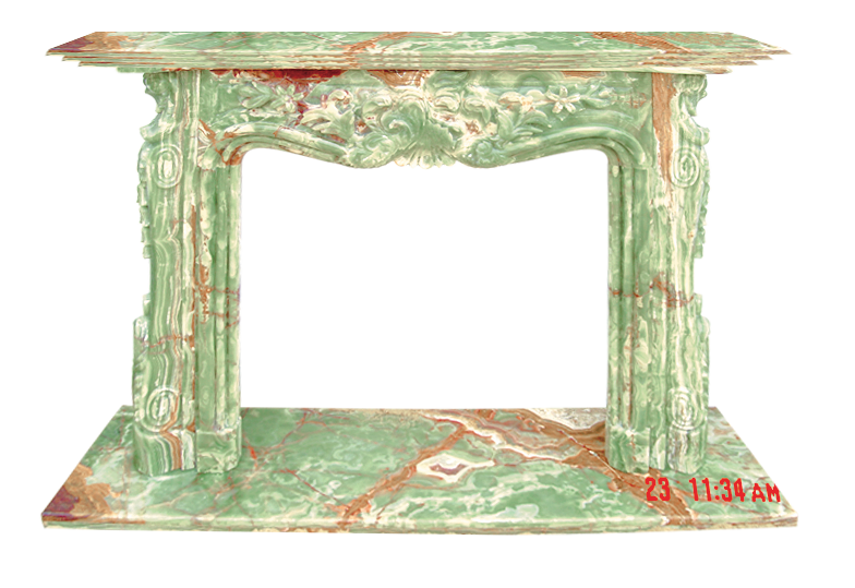 Green Marble Fireplace Mantel