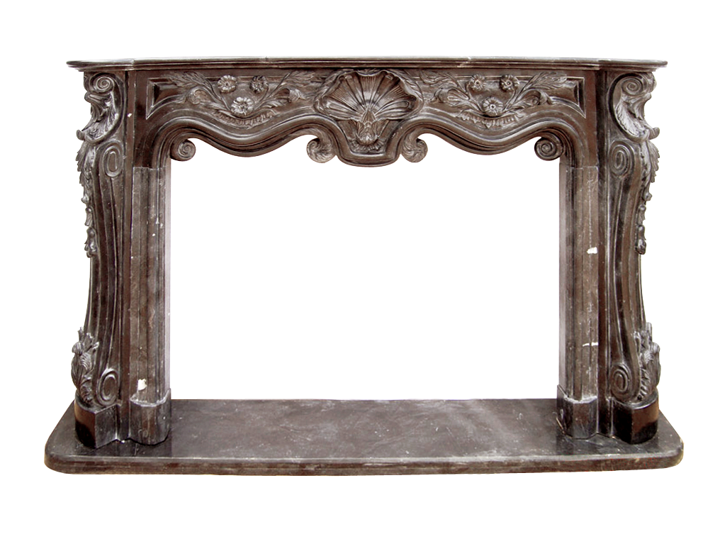 Antique Marble Fireplace Mantel