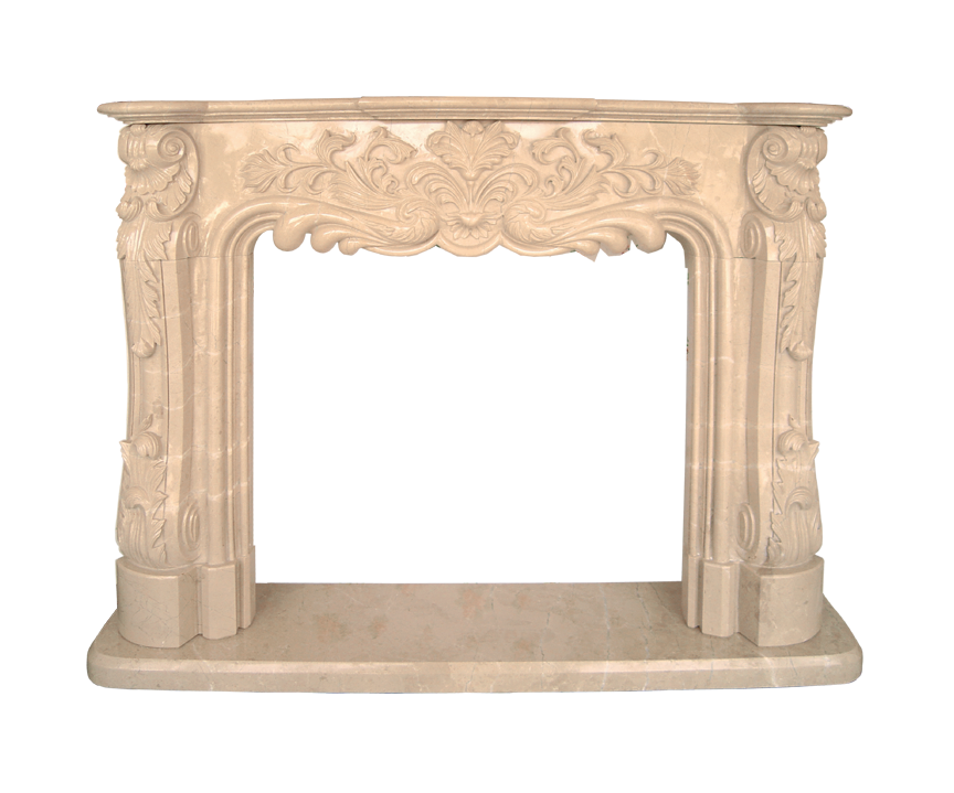 Ornate Marble Fireplace Mantel