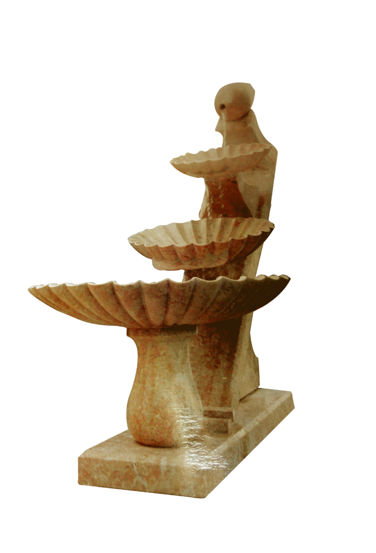 Marble Tiered Garden Fountain