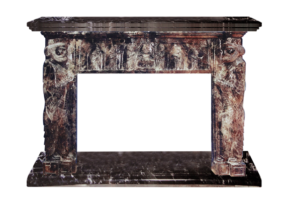 Antique Marble Fireplace Mantel