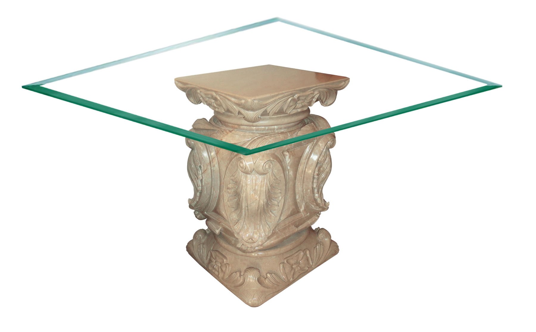 Elegant Glass Top Table