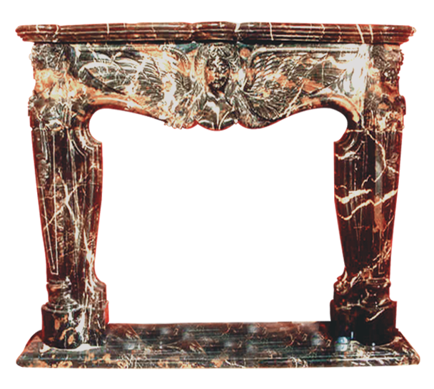 Antique Marble Fireplace Mantel