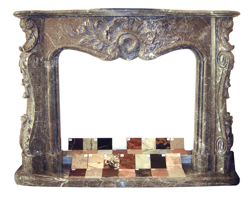 Elegant Marble Fireplace Mantel