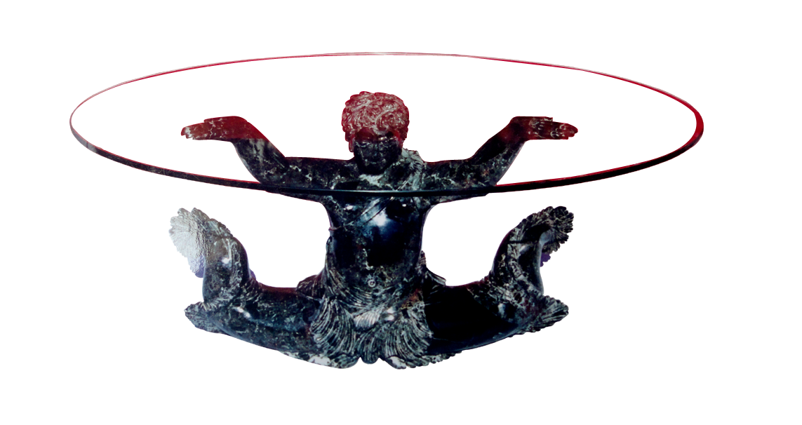 Sculptural Glass Coffee Table