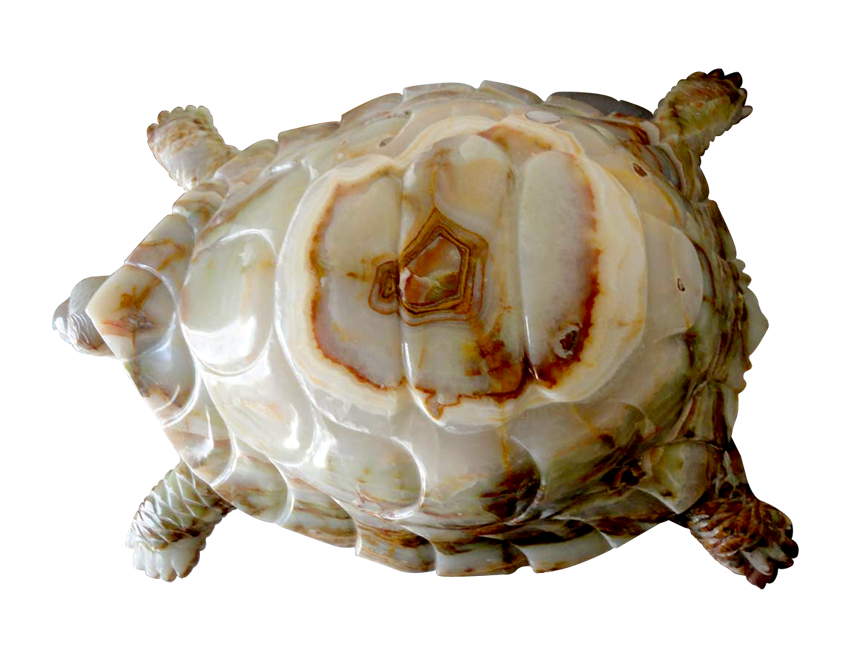 Handcrafted Marble Turtle Sculpture