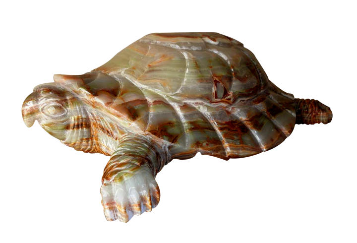 Onyx Turtle Figurine