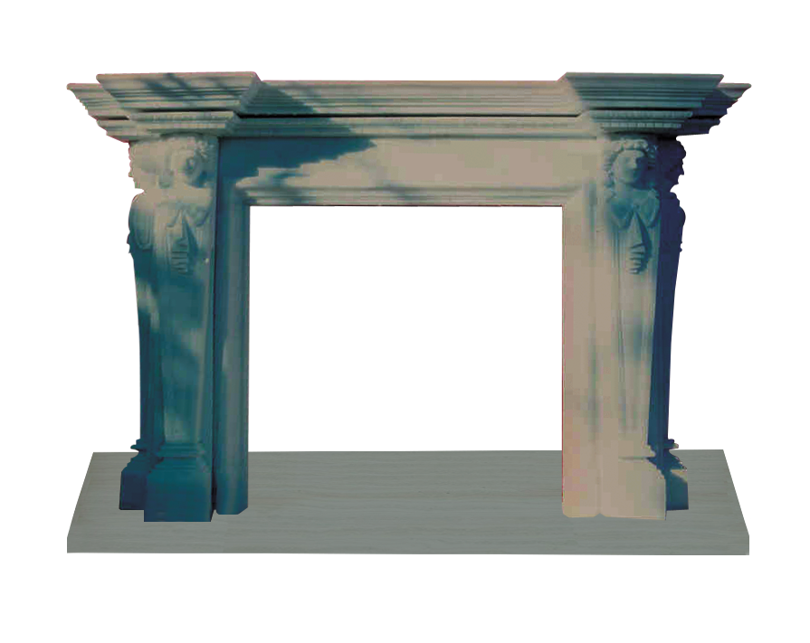 Decorative Marble Fireplace Mantel