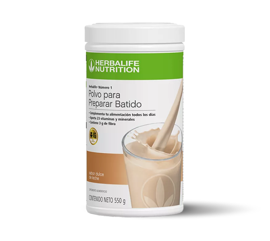Herbalife® Número 1 Polvo para Preparar Batido sabor dulce de leche 550 g
