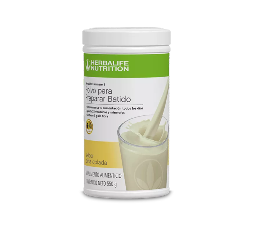 Herbalife® Número 1 Polvo para Preparar Batido sabor piña colada 550 g
