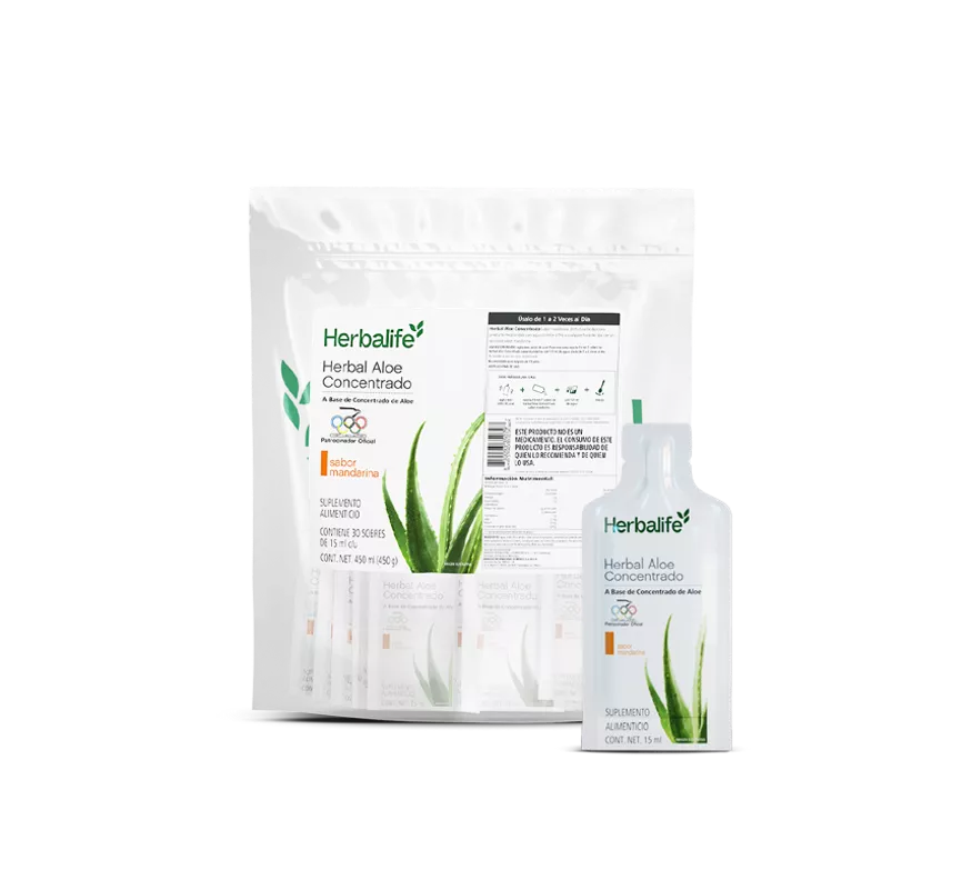 Porciones individuales Herbal Aloe Concentrado - 15 ml Mandarina