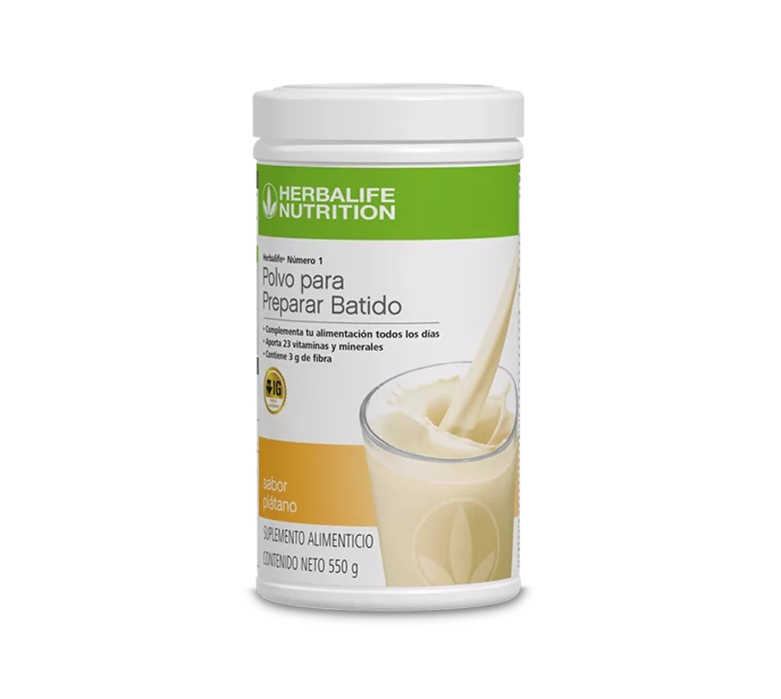 Herbalife® Número 1 Polvo para Preparar Batido sabor plátano 550 g