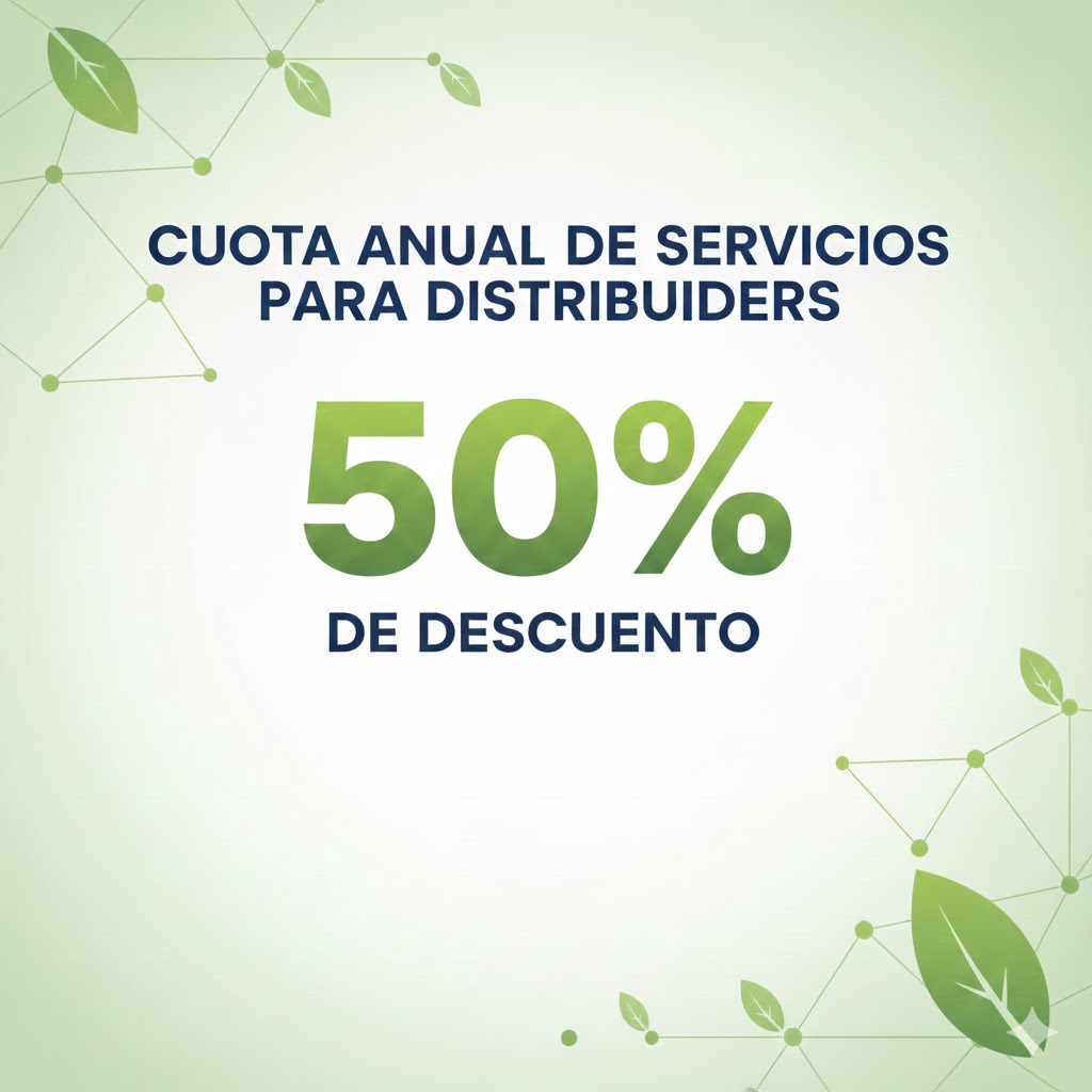 Cuota Anual de Servicios para Distribuidores al 50%