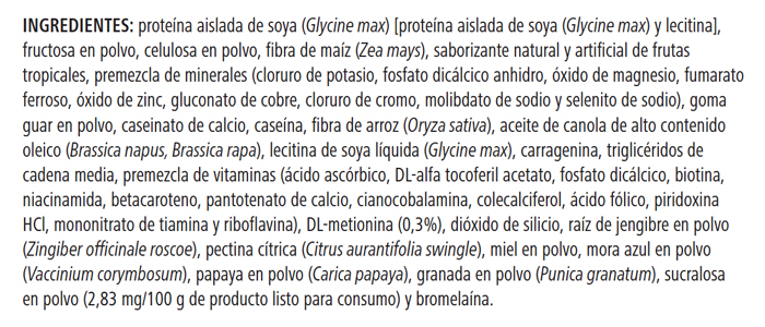 Herbalife® Número 1 Polvo para Preparar Batido sabor frutas tropicales 550 g