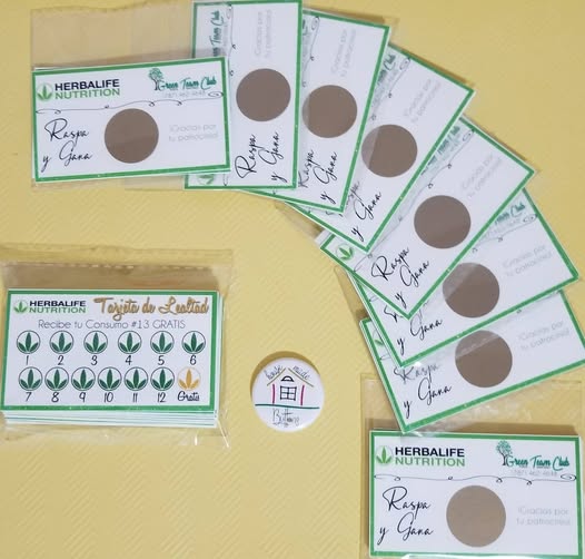 Tarjetas Abrepuertas "Rasca y gana"