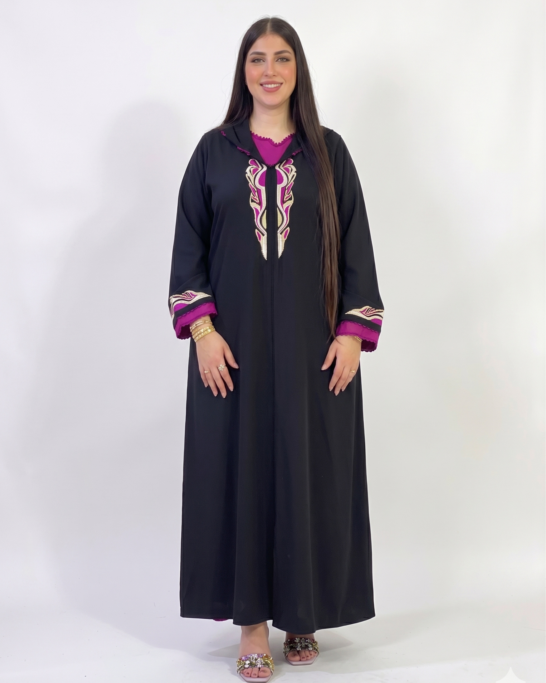 The "Sky Aura" Djellaba – Moroccan Luxury Redefined 