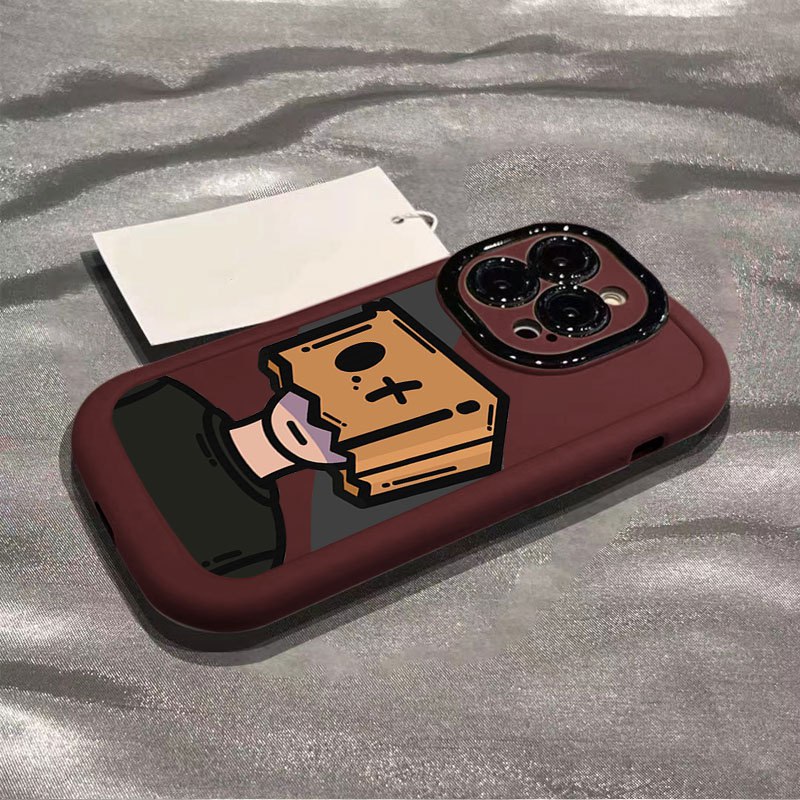 Cartoon box face phone case