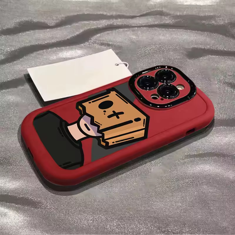 Cartoon box face phone case