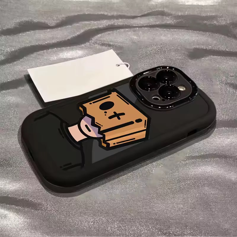 Cartoon box face phone case