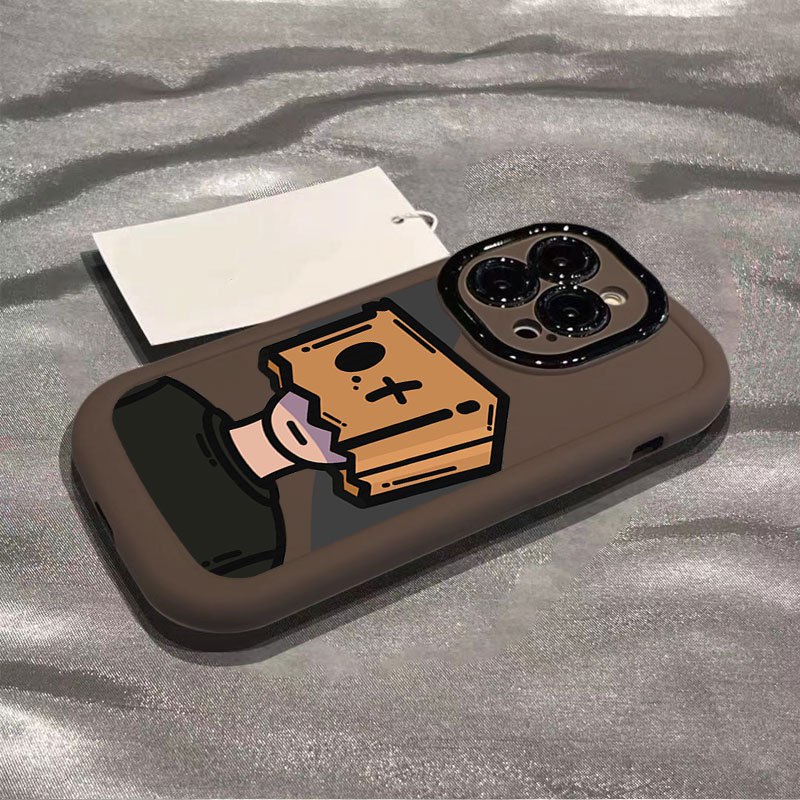Cartoon box face phone case