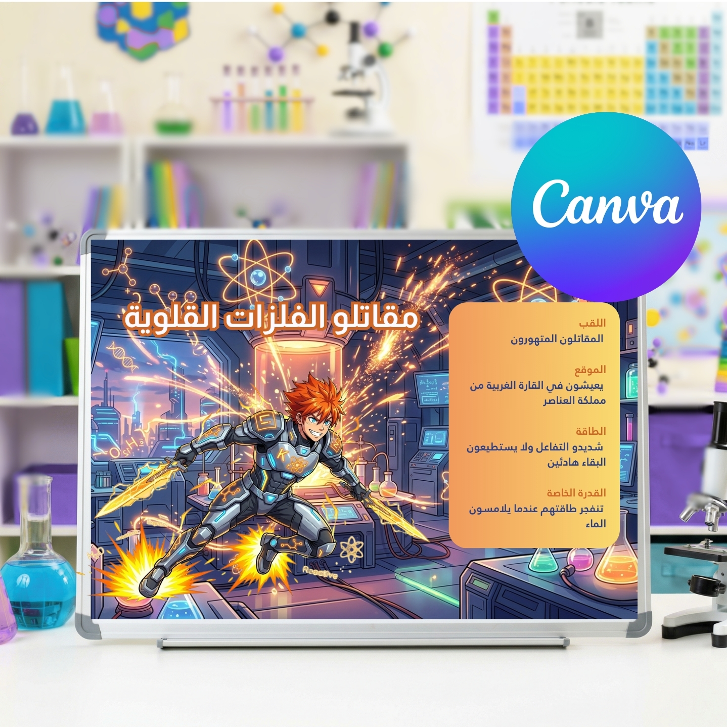 Anime Style Periodic Table Presentation Template