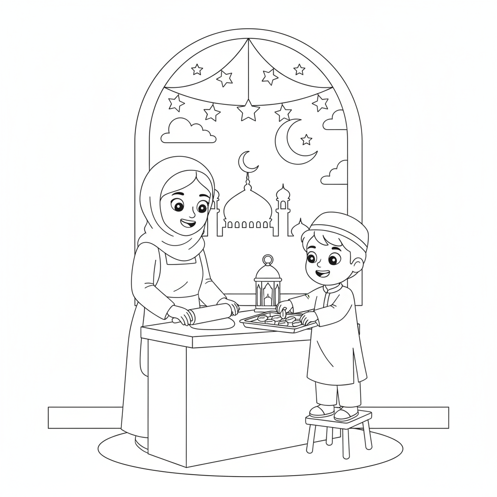 Ramadan coloring book