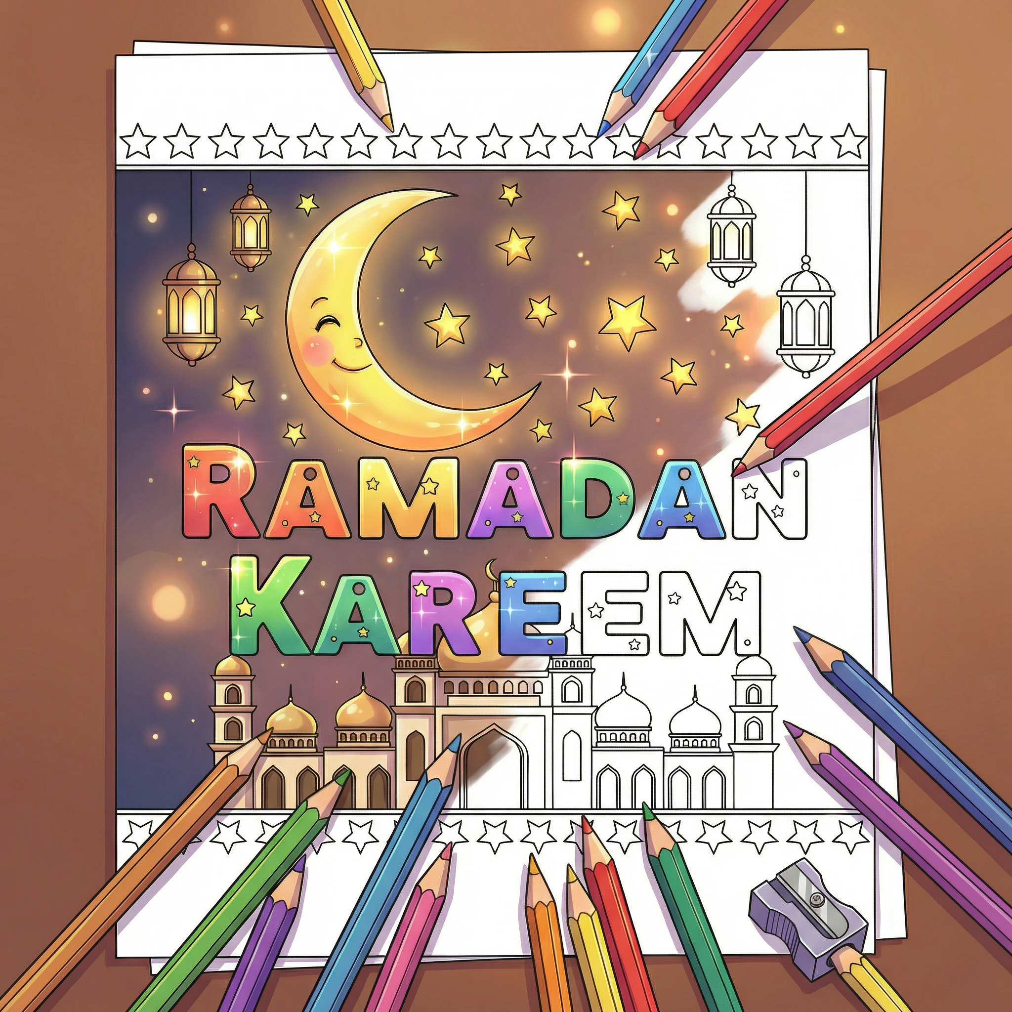 دفتر تلوين رمضان 