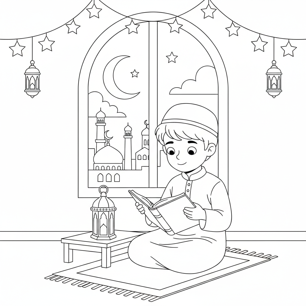 دفتر تلوين رمضان 