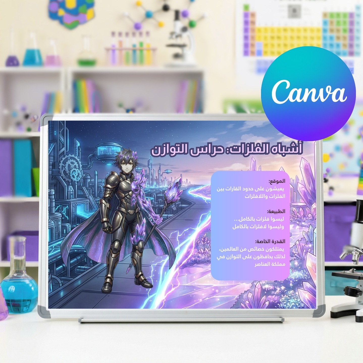 Anime Style Periodic Table Presentation Template