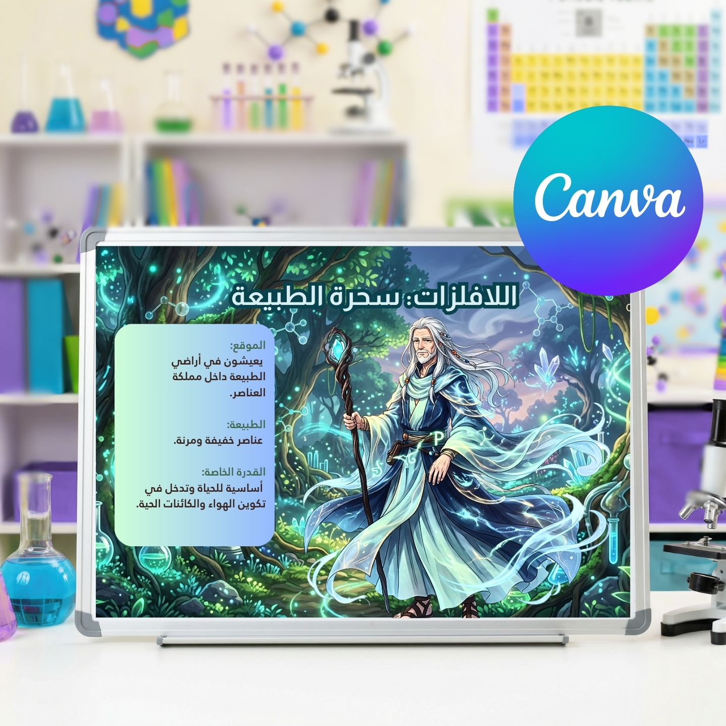 Anime Style Periodic Table Presentation Template