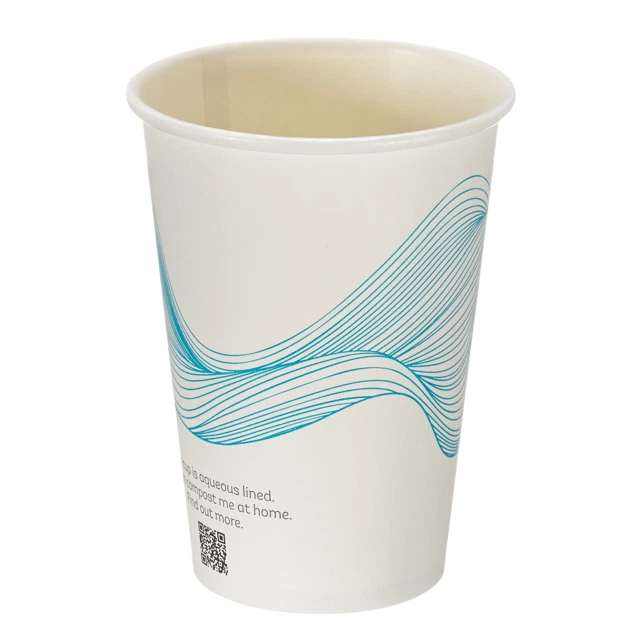 7oz Patterned Single Wall Water Cup (Aqueous Lined)