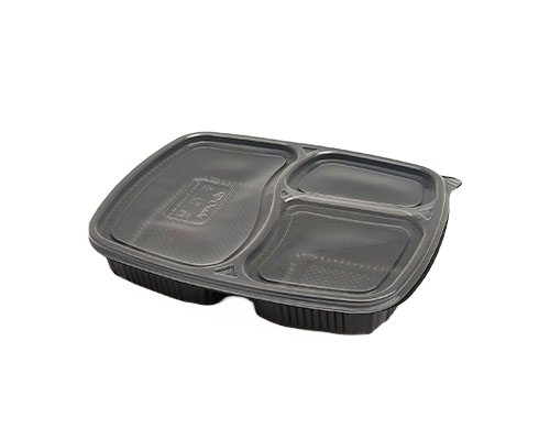 3cp meal tray black